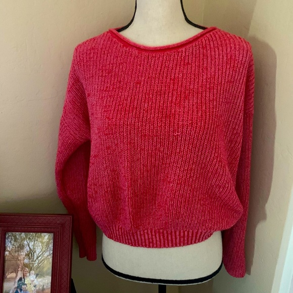 wild fable Sweaters Wild Fable Scoop Neck Red Knit Sweater L Poshmark